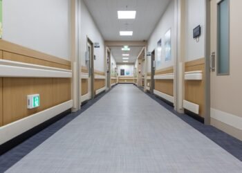 hallway, hospital, clean